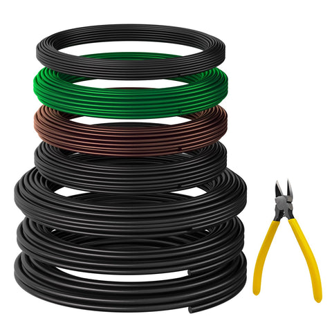 RASKOO bonsai wire 1mm black roll for precise branch shaping and training