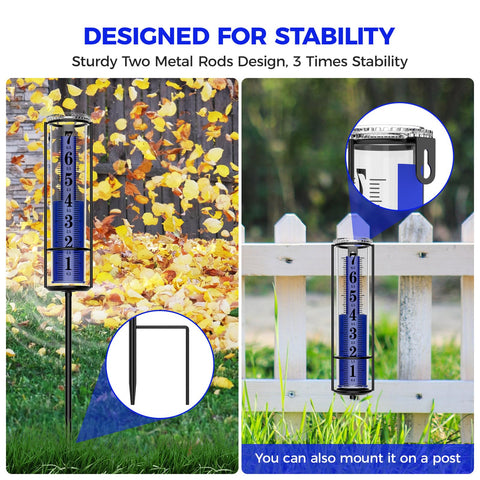 RASKOO ground stake prevents plant obstruction and maintains readability