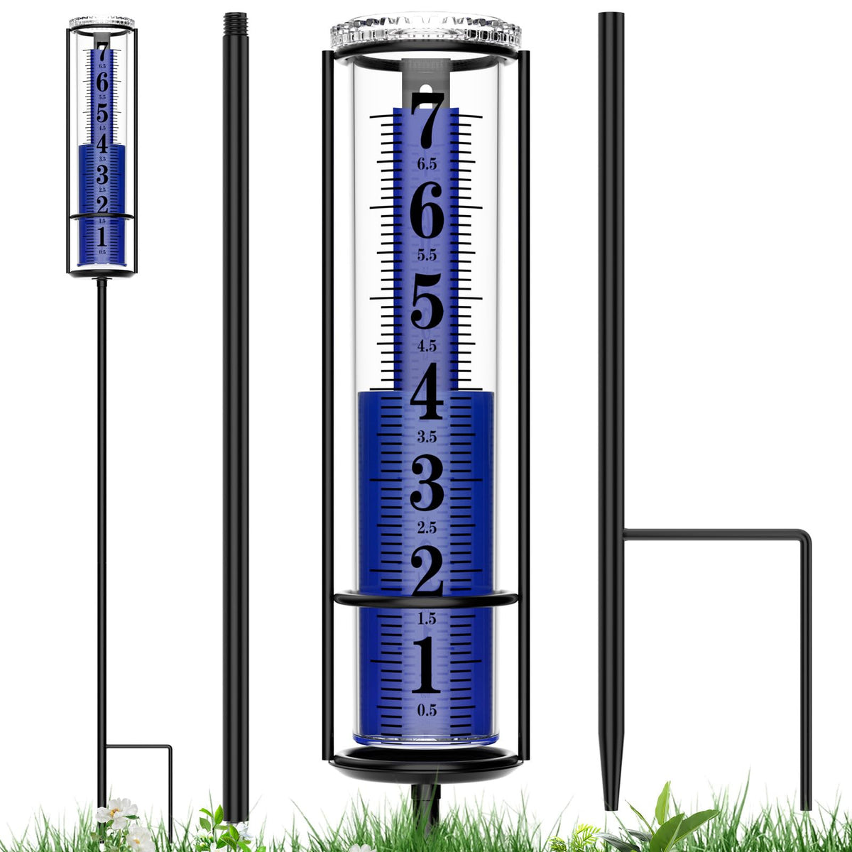 RASKOO rain gauge tube designed for freeze-proof durability and clear outdoor readings