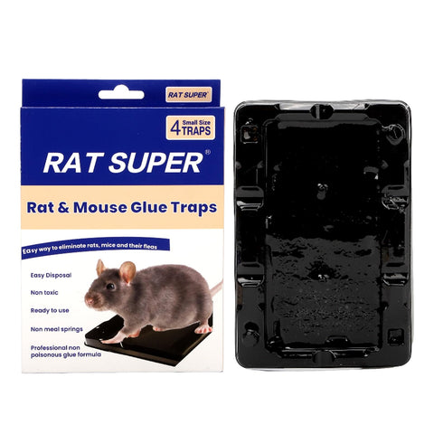 RAT SUPER 4-pack box-type trap ready to use in home or garage.