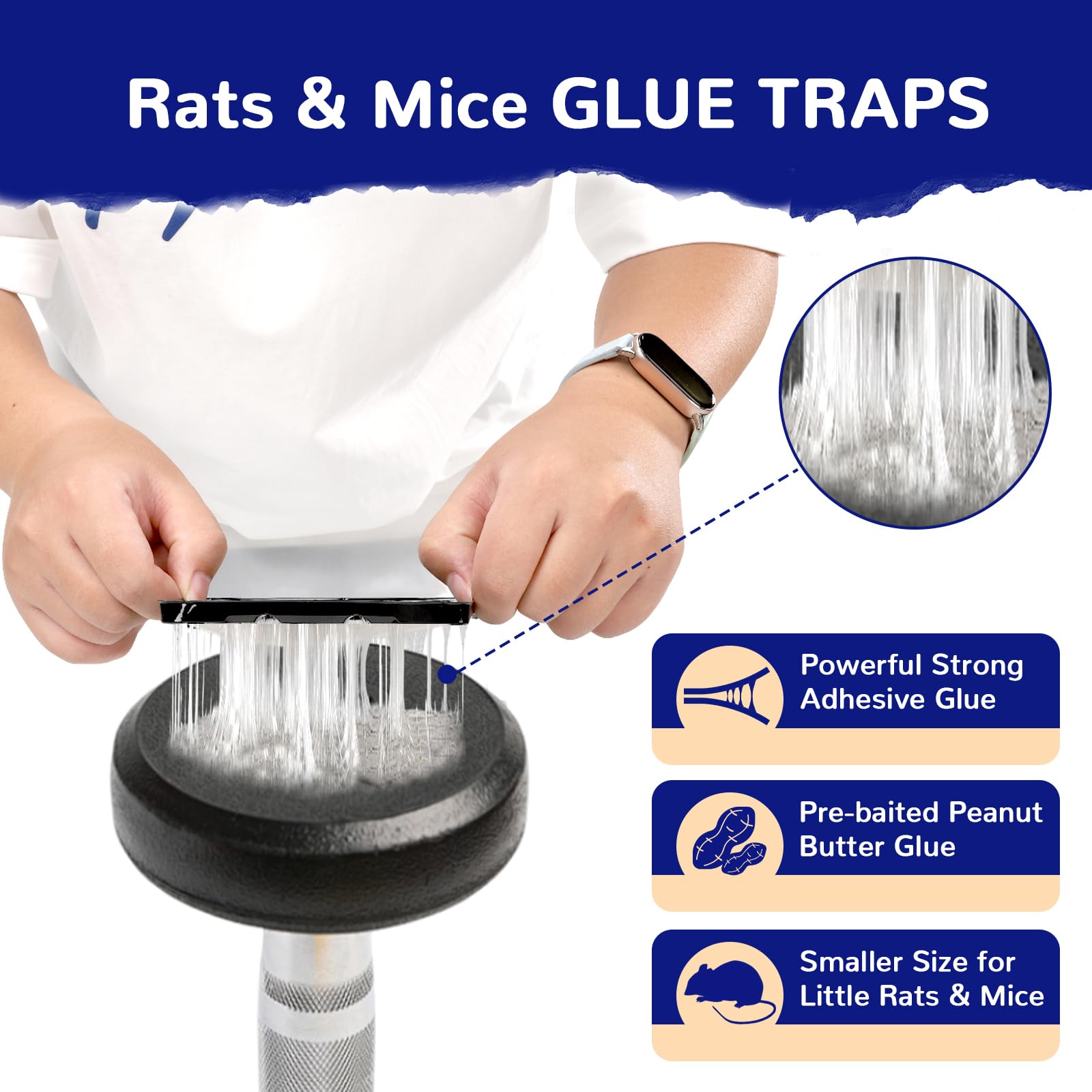 RAT SUPER traps with peanut scent attract rodents effectively.