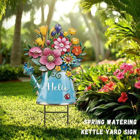 RattanView Hello design invites friendly greetings on lawns, patios, or walkways.