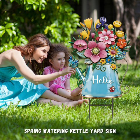 RattanView spring decor doubles as a practical signaling sign for gatherings.