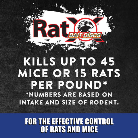 RatX Bait Discs made with naturally derived USA ingredients shown up close.