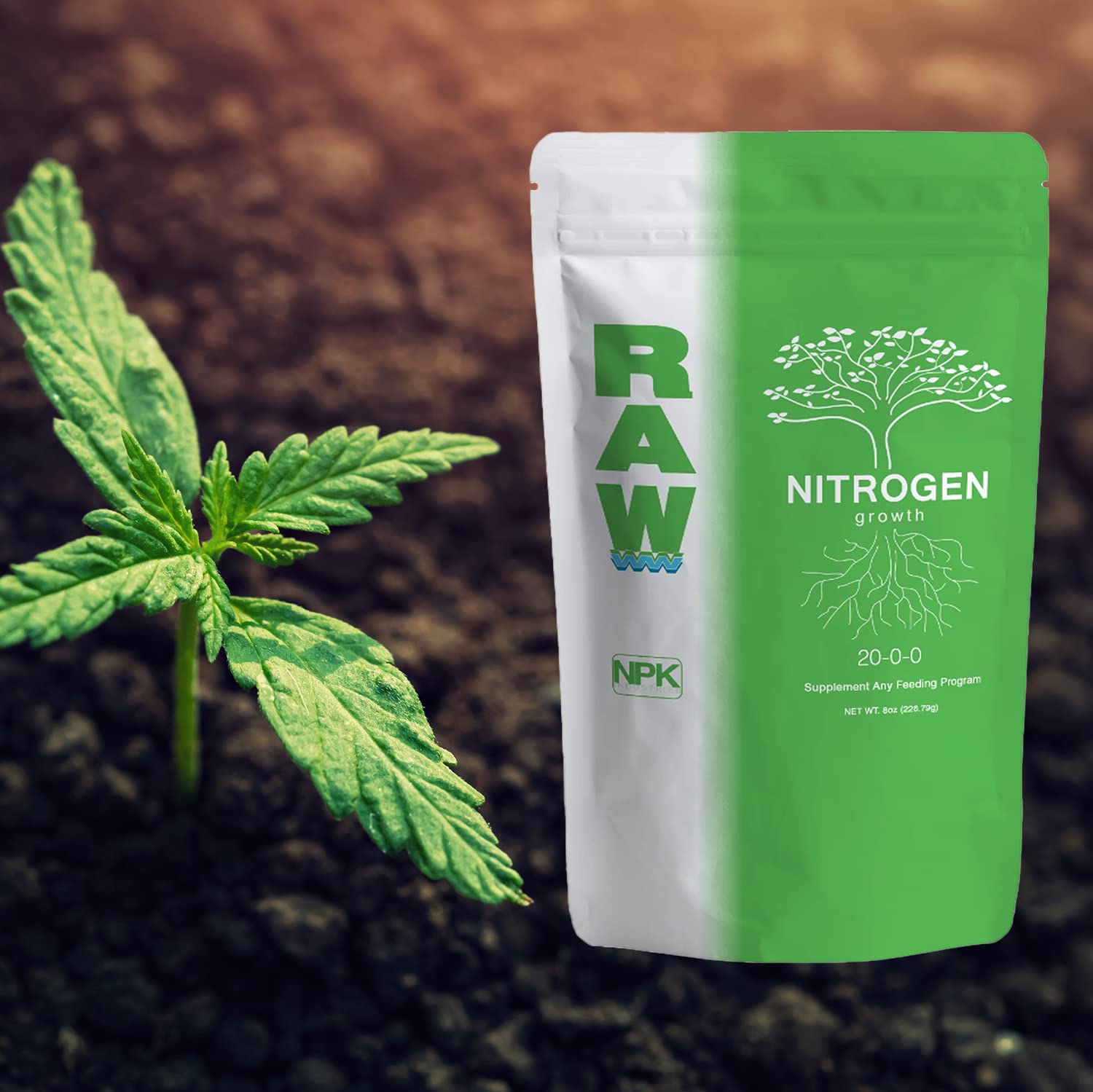 RAW Nitrogen ideal for hydroponics, soil, and container garden setups