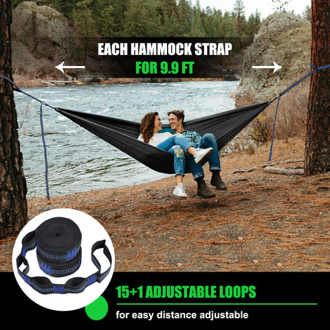 Raweao adjustable-tree-straps provide versatile height options for comfort.