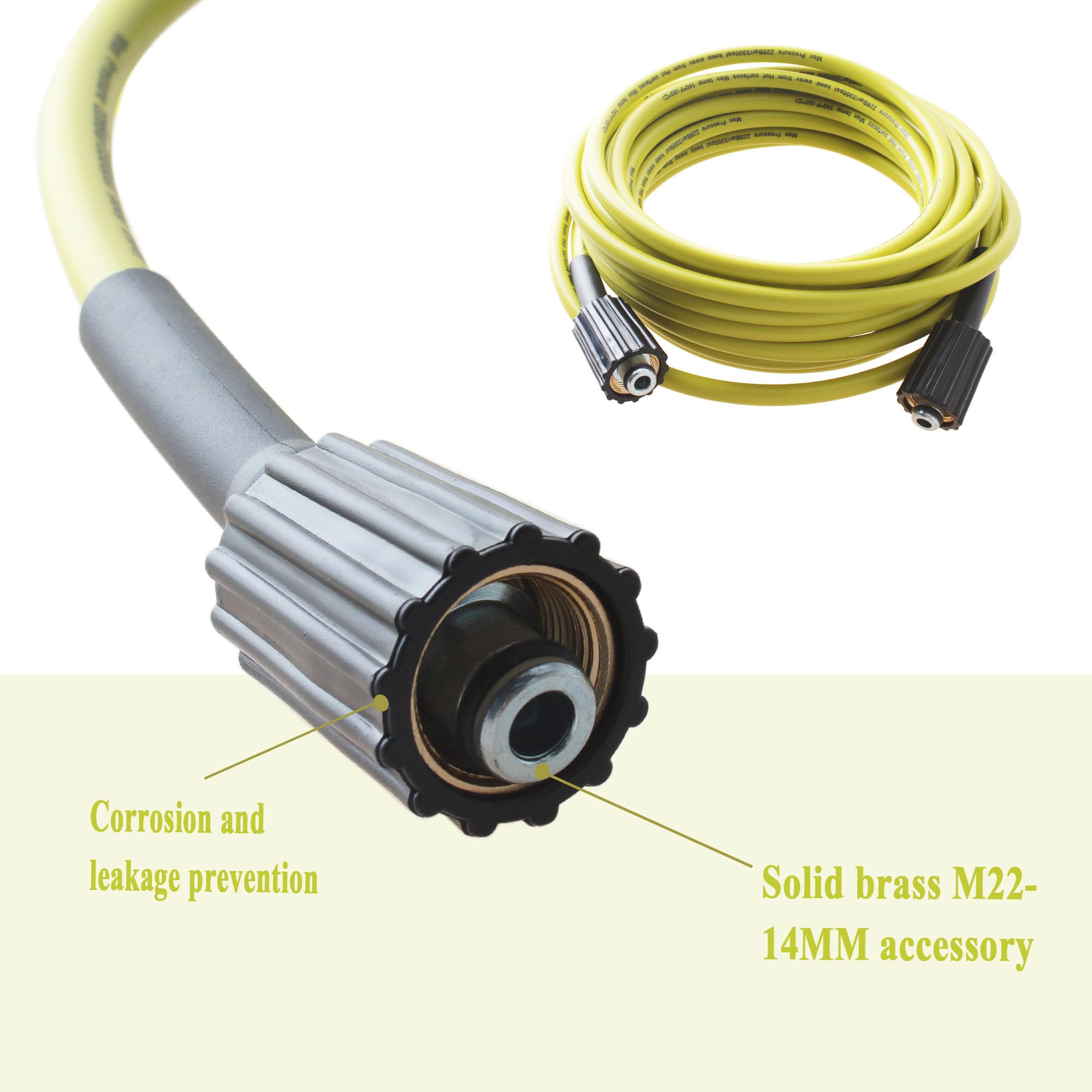 Close-up of kink-resistant inner tube on Rawolp hose