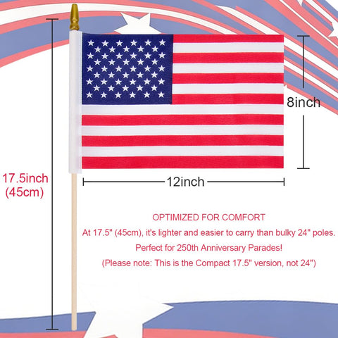 RAXCONN handheld flag for outdoor decor at home or business.