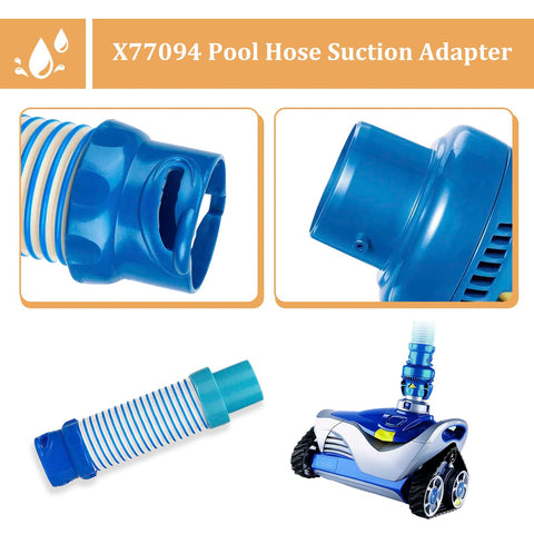 RAXICHET X77094 compatible with Zodiac MX6 and MX8 pool cleaners for versatility.