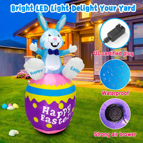 Raymall easy-setup inflatable self-inflates quickly with included blower.