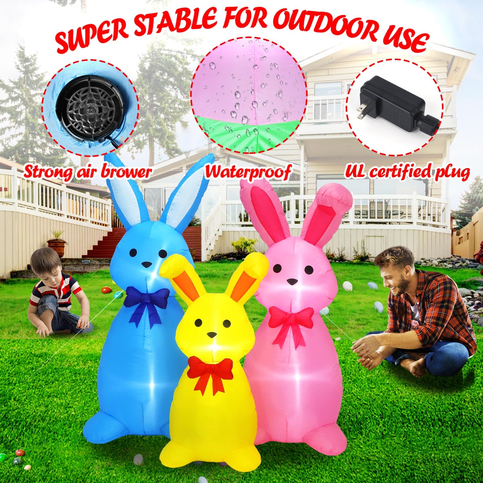 Raymall weather-resistant outdoor inflatable for durable yard decor