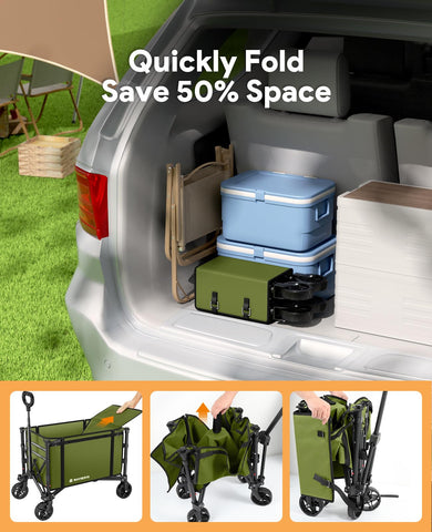 Raynesys collapsible wagon cart beach and garden tasks become easier
