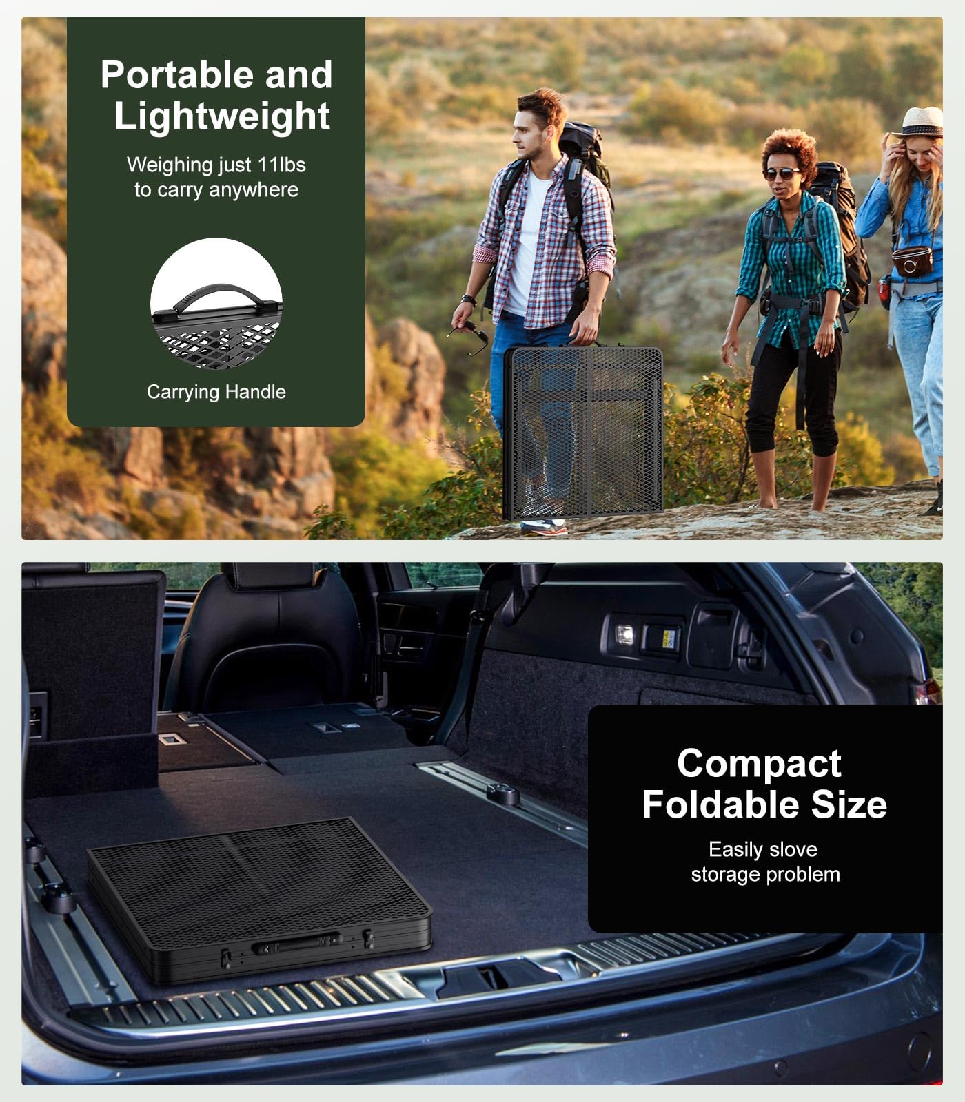 Raynesys folded design saves space for car or RV storage