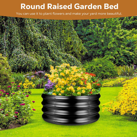 Raynesys galvanized fire-pit ring in assembly phase for easy setup