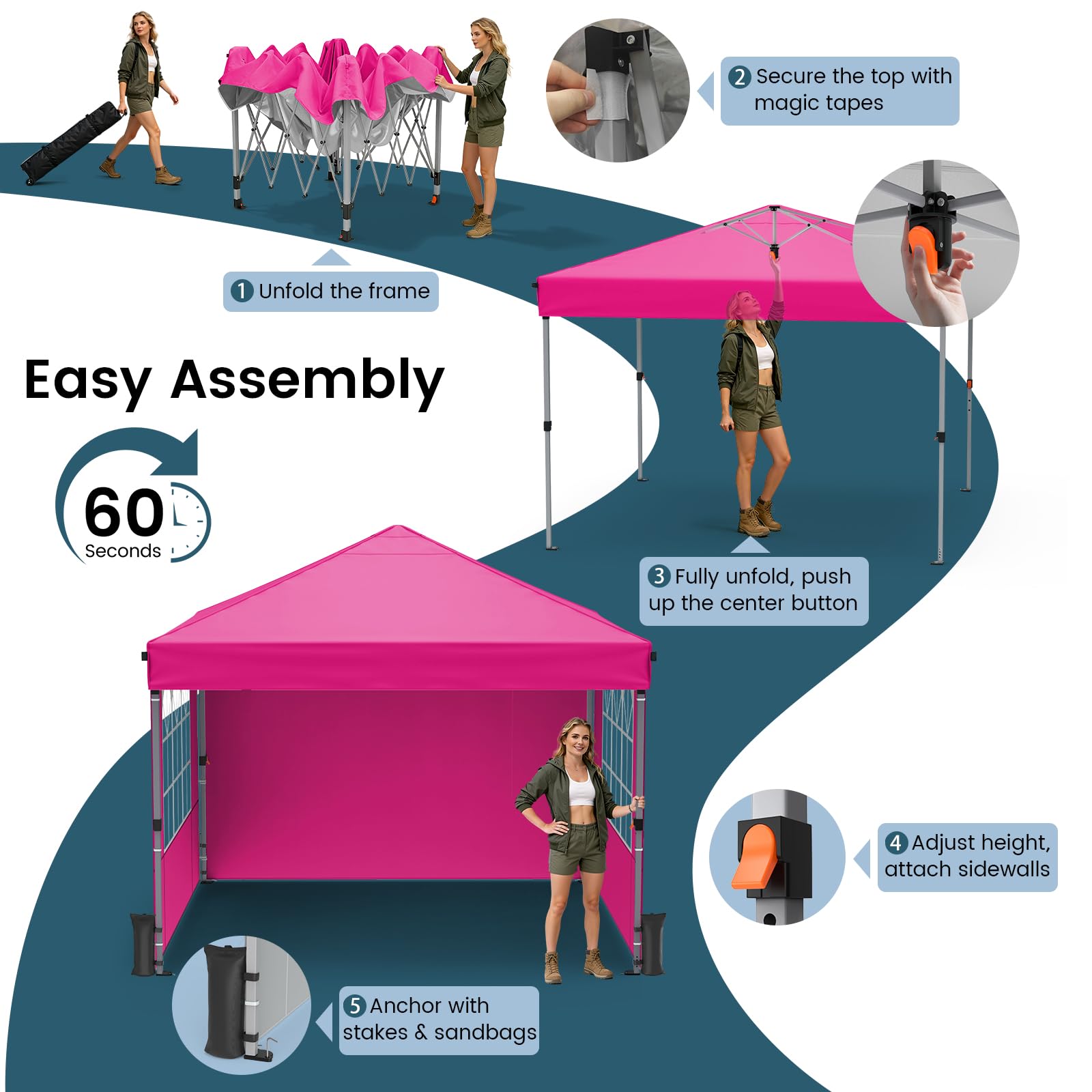 Raynesys pop up canopy 10x10 coverage providing generous shade for groups