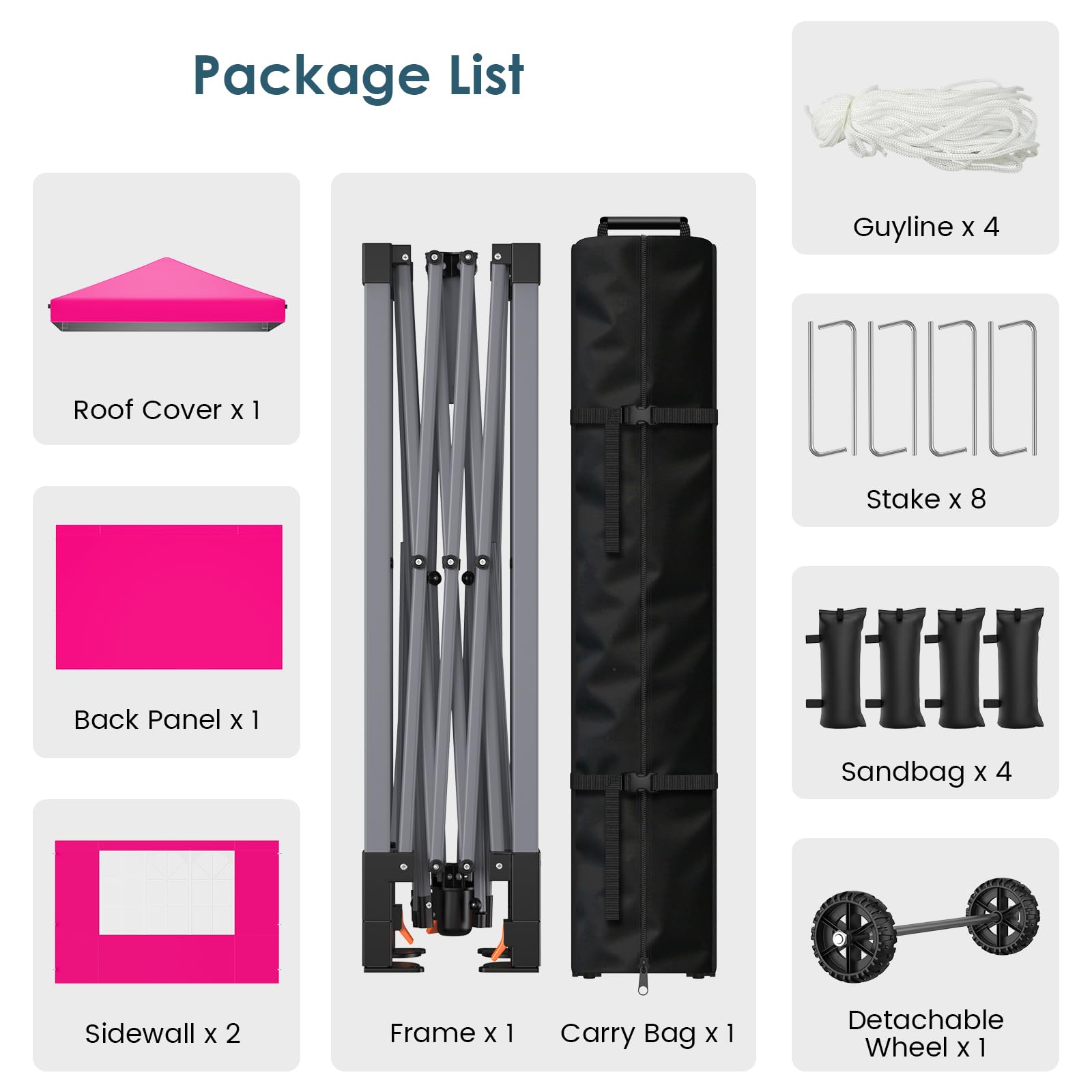 Raynesys pop up canopy portable bag for easy transport