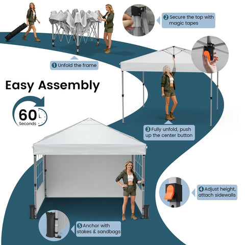 Raynesys pop up canopy wheeled bag for easy transport and storage.