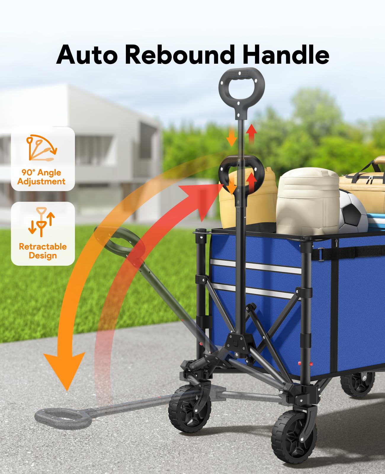 Raynesys quick-setup folding cart ready for immediate use.