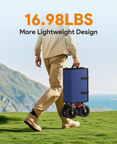 Raynesys wagon with all-terrain wheels for rough surfaces