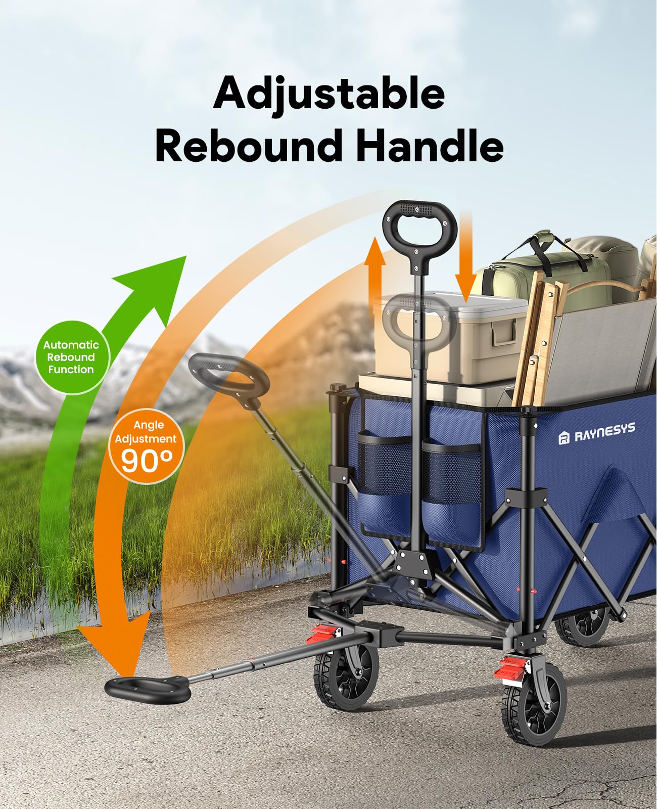 Raynesys wagon cup holders and back pocket for essentials