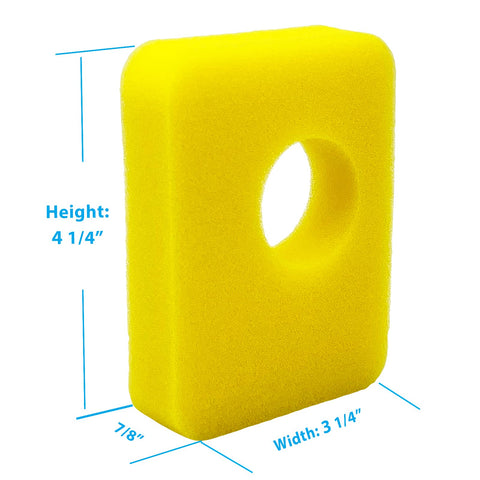 RayTour foam cleaner with precise 4.25 x 3.25 x 0.875 inch dimensions