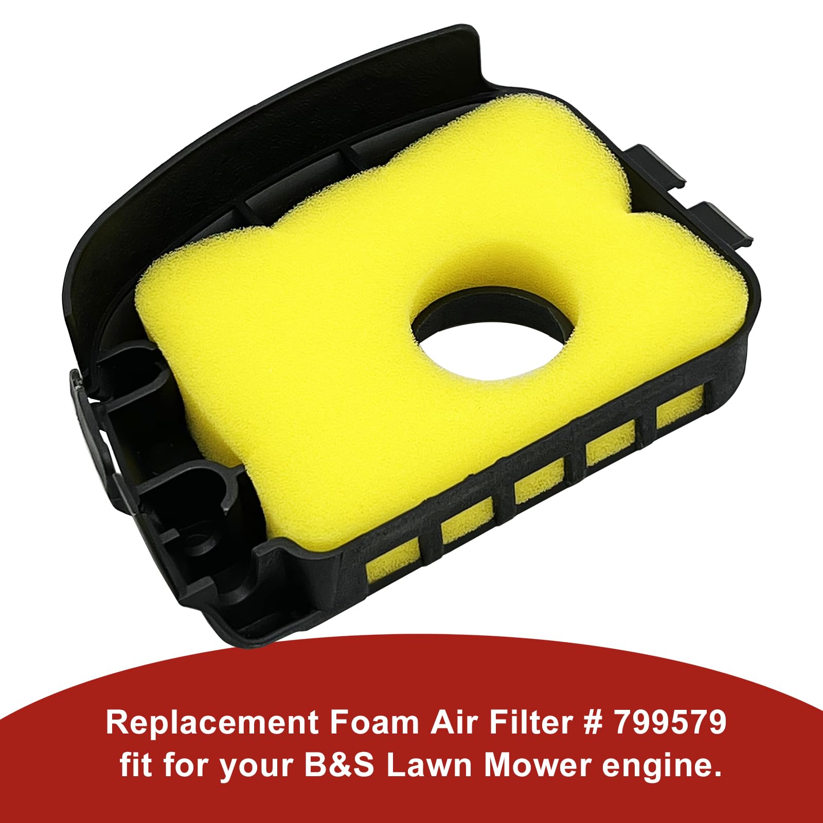 RayTour lawnmower air filter with secure fit for steady airflow