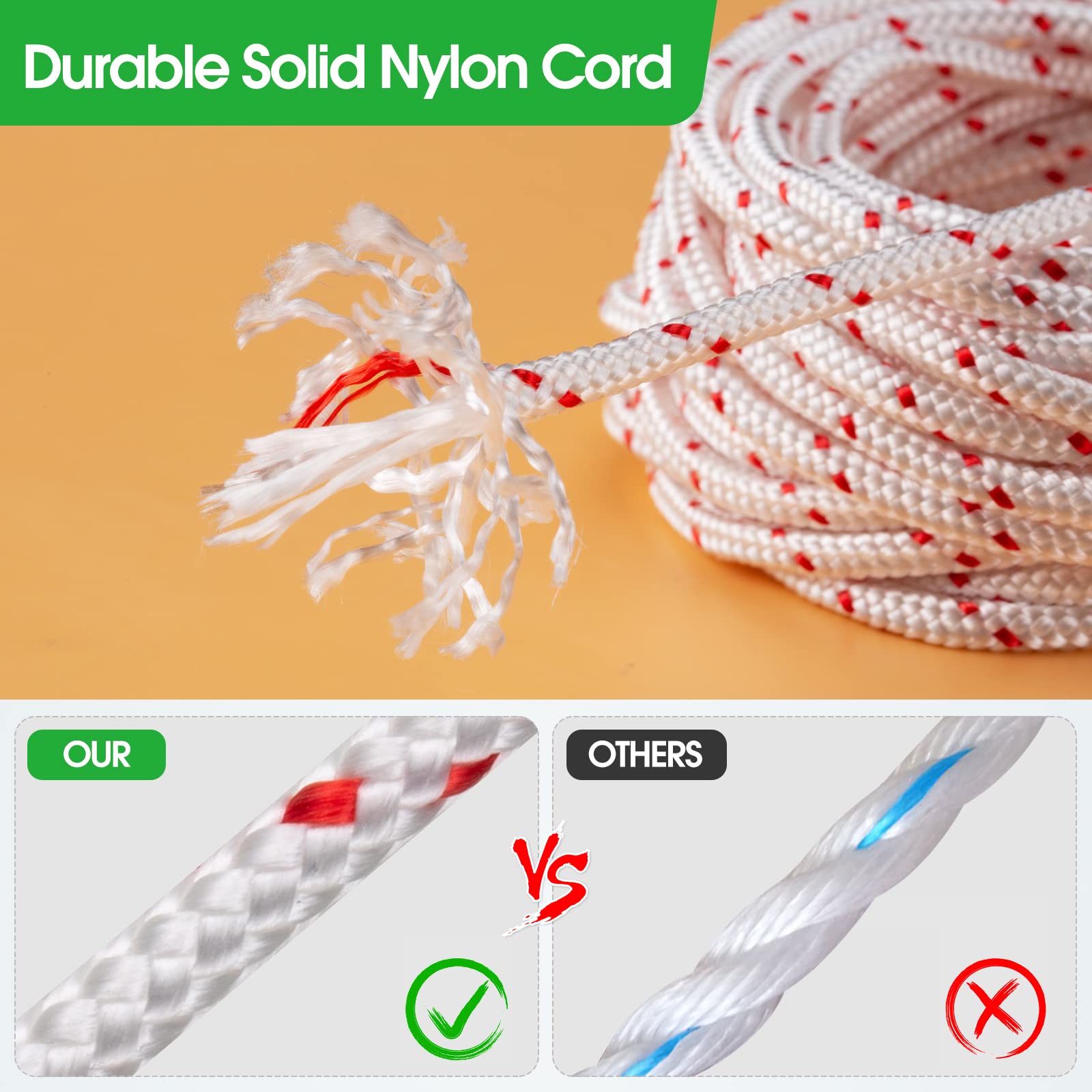 RayTour replacement cord for Stihl and Husqvarna, compatible with popular outdoor tools.