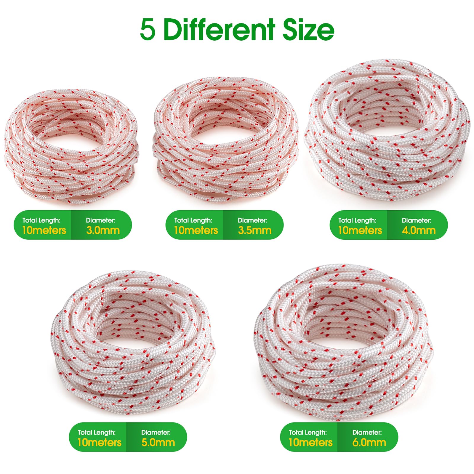 RayTour 3.5mm x 10m rope ideal for lawn mowers and trimmers