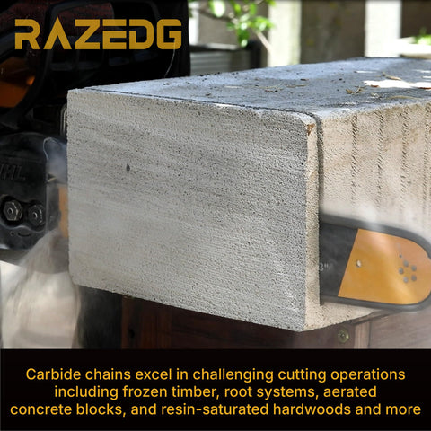 RazEdg wide compatibility with Husqvarna and Stihl models.