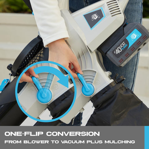 RB 40V adjustable handle supports comfortable long cleanups.
