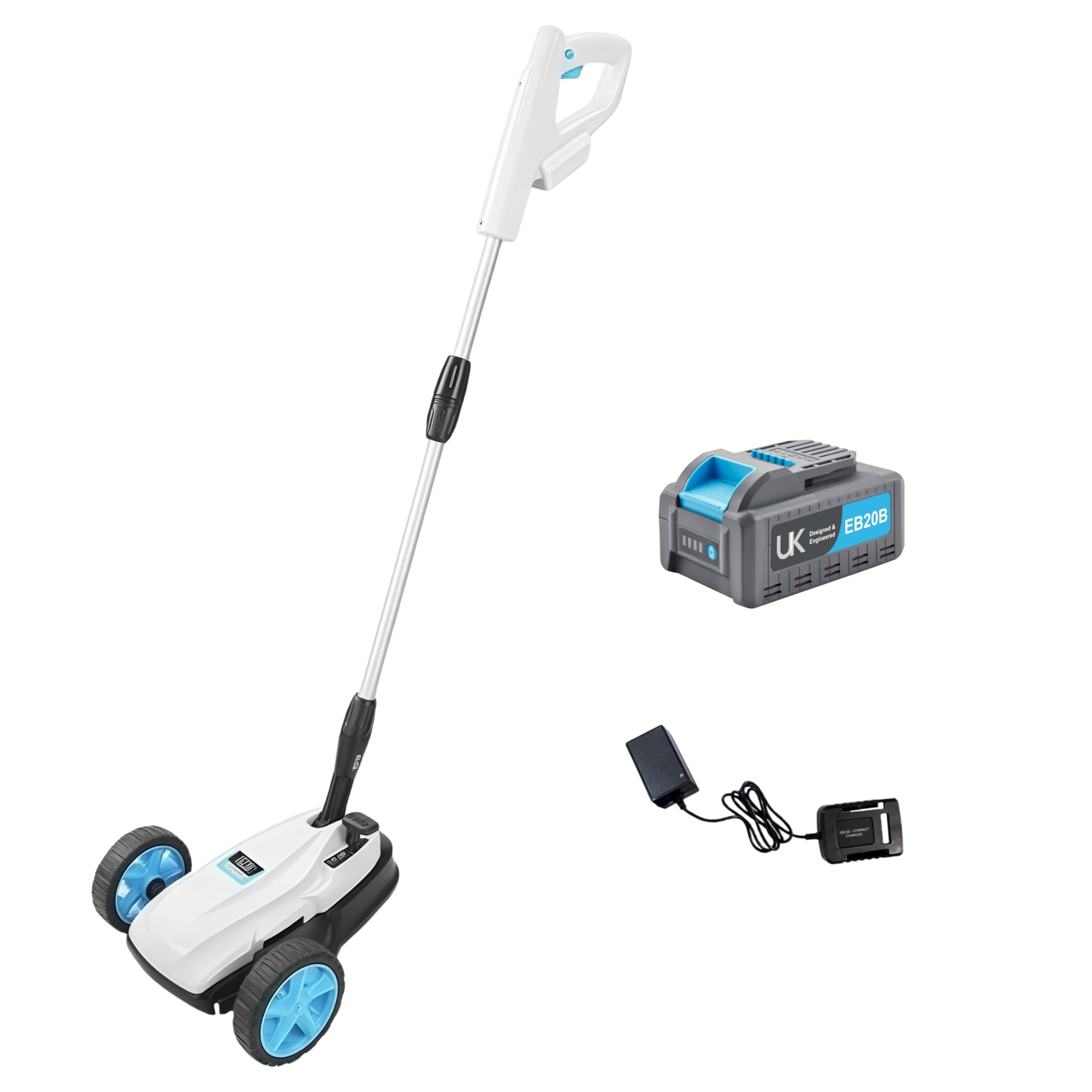 RB 9-inch lawn mower compact design for tight spaces.