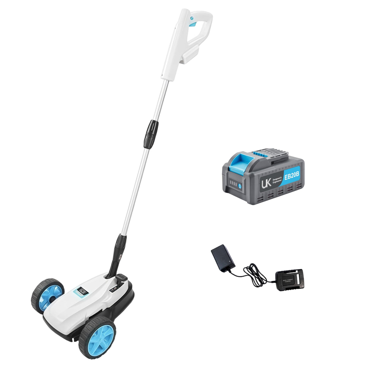 RB 9-inch lawn mower compact design for tight spaces.