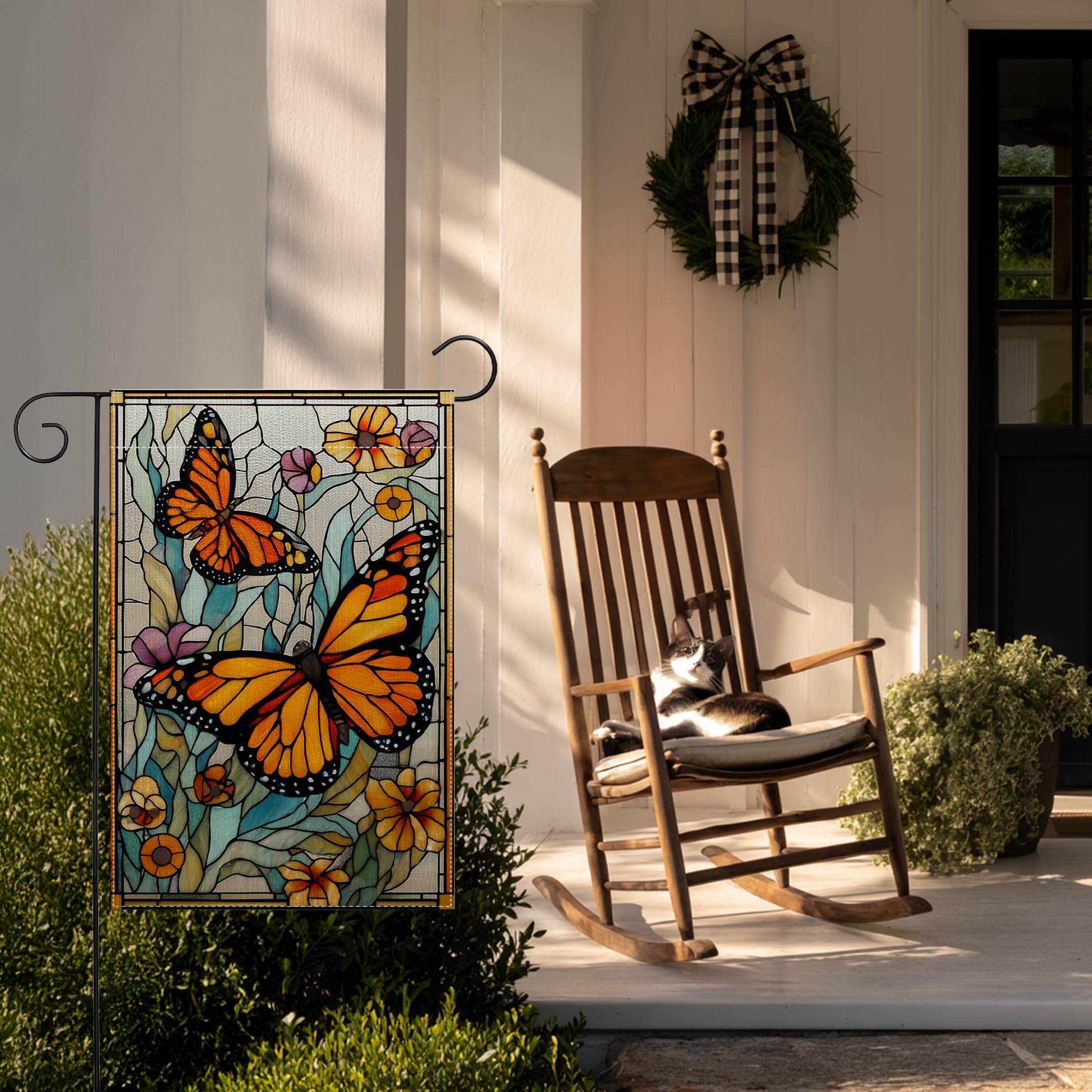 RBAFAO 12x18 inch flag ideal for small garden stands.