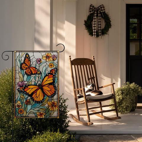 RBAFAO 12x18 inch flag ideal for small garden stands.