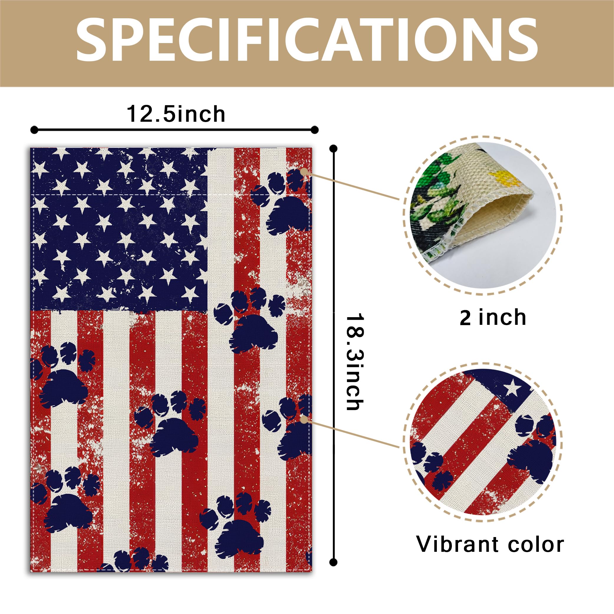 RBAFAO Machine-washable flag keeps colors vibrant with easy care.