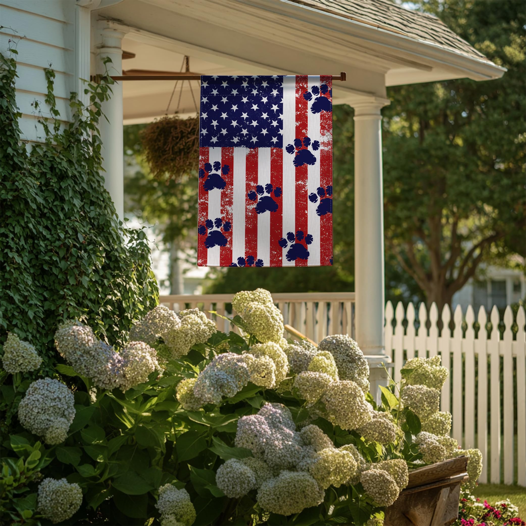 RBAFAO Porch flag for patio decor with easy sleeve hanger setup.
