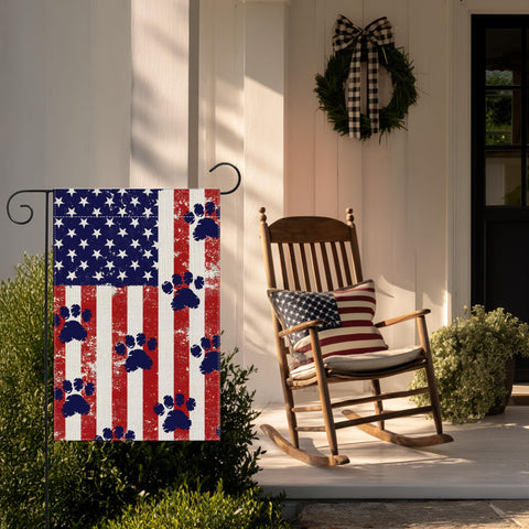 RBAFAO Farmhouse outdoor flag enhances entryway decor year-round.