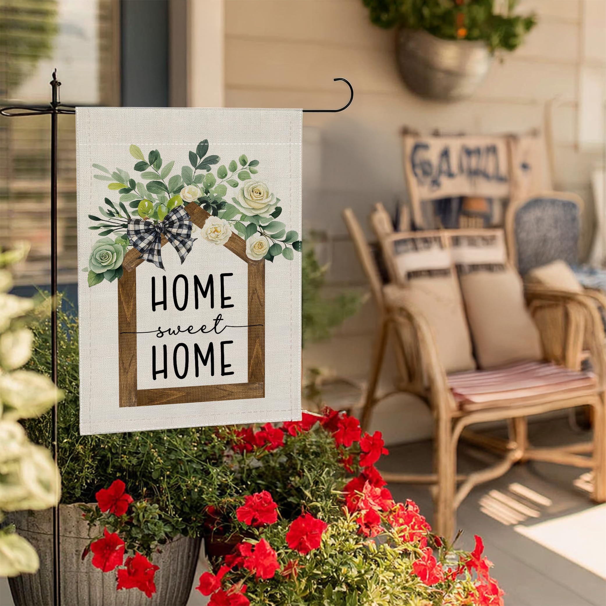 RBAFAO Garden Flag with double-sided printing ensures text readable from both sides.
