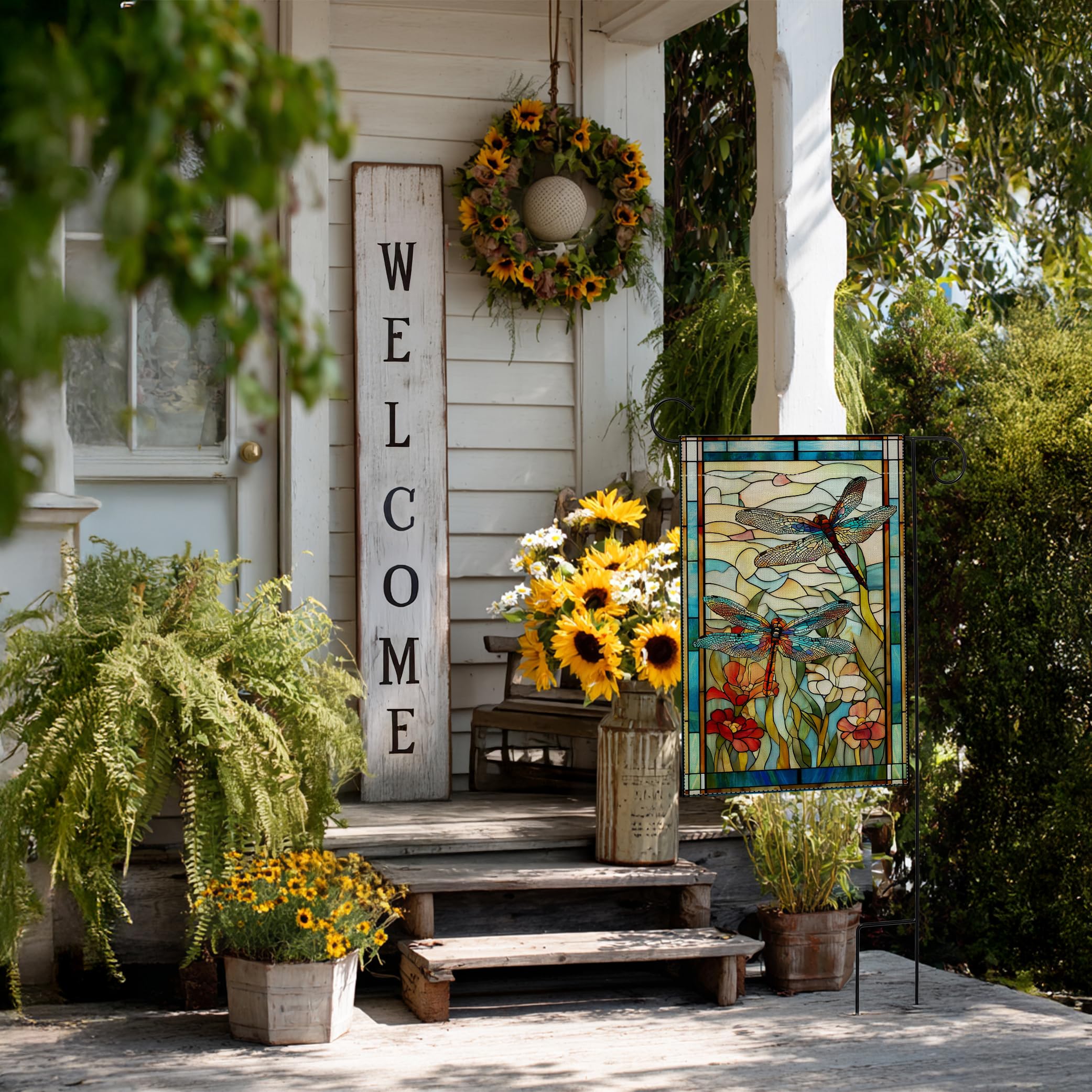 RBAFAO outdoor flag for patio and yard enhances exterior decor.