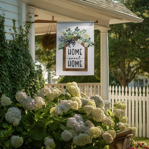 RBAFAO outdoor flag adds colorful floral charm to yards.