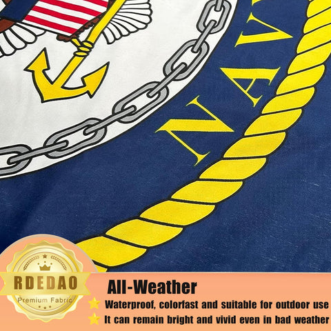 RDEDAO navy emblem flag canvas head reinforces durability