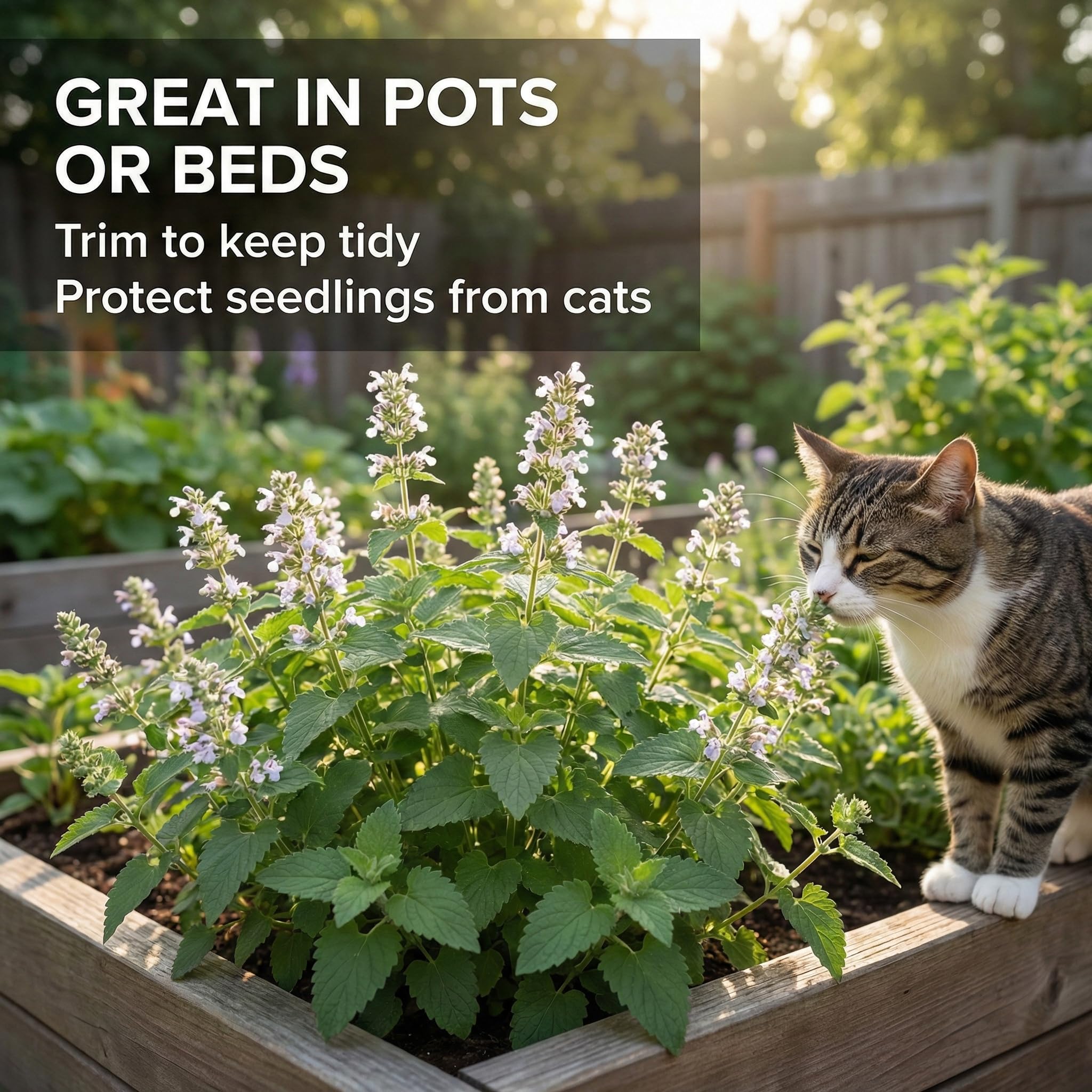 RDR Seeds catnip forms a bushy clump 24-36 inches tall.