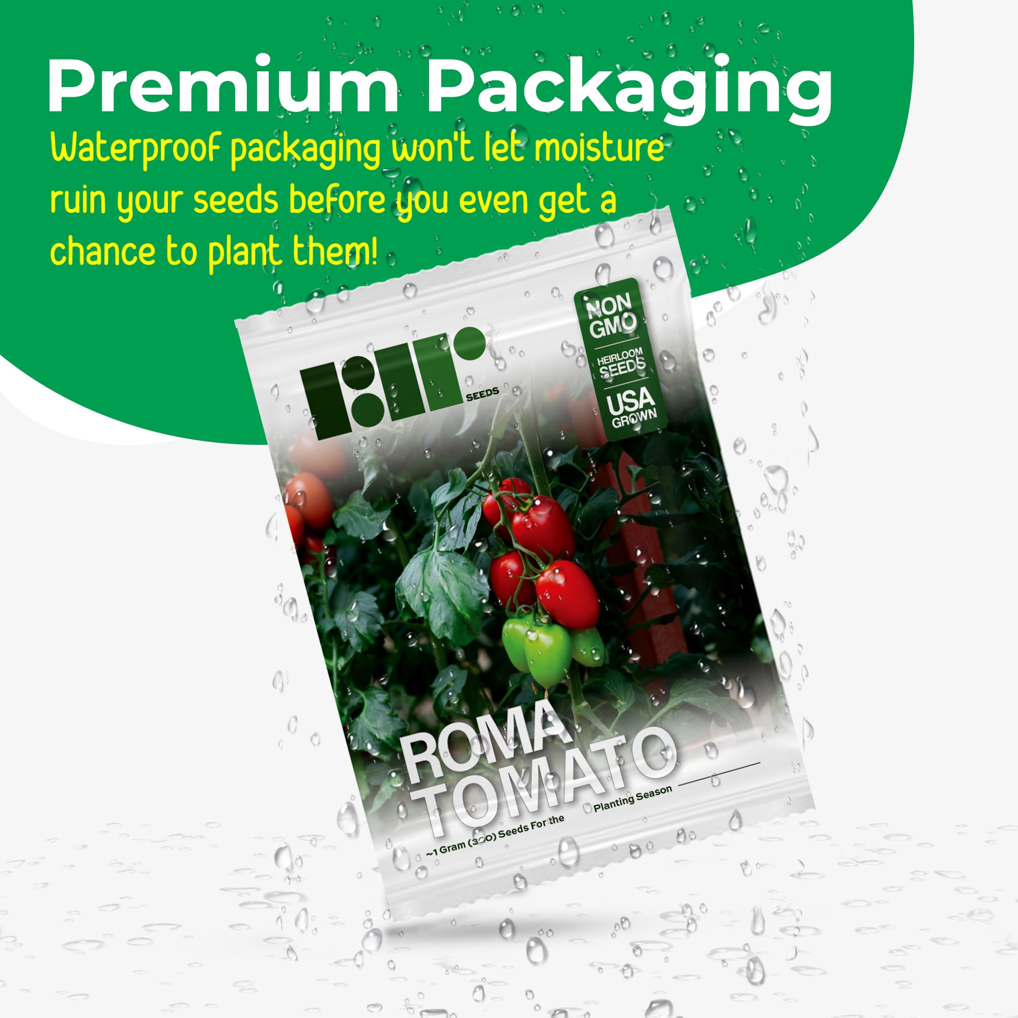 RDR Seeds Roma tomato seeds germination tips image helps boost sprouting.