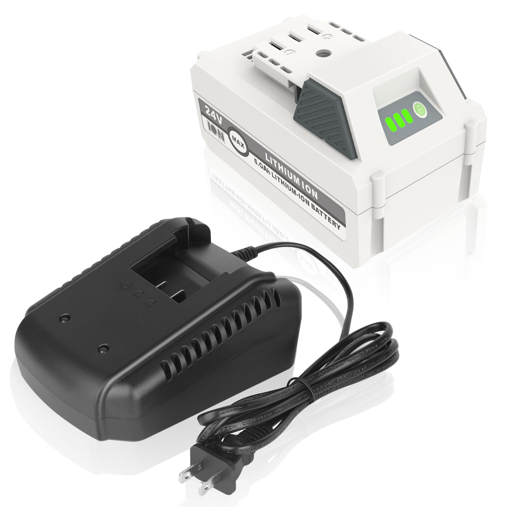 REACELL 24V 6.0Ah battery for Snow Joe tools with extended runtime