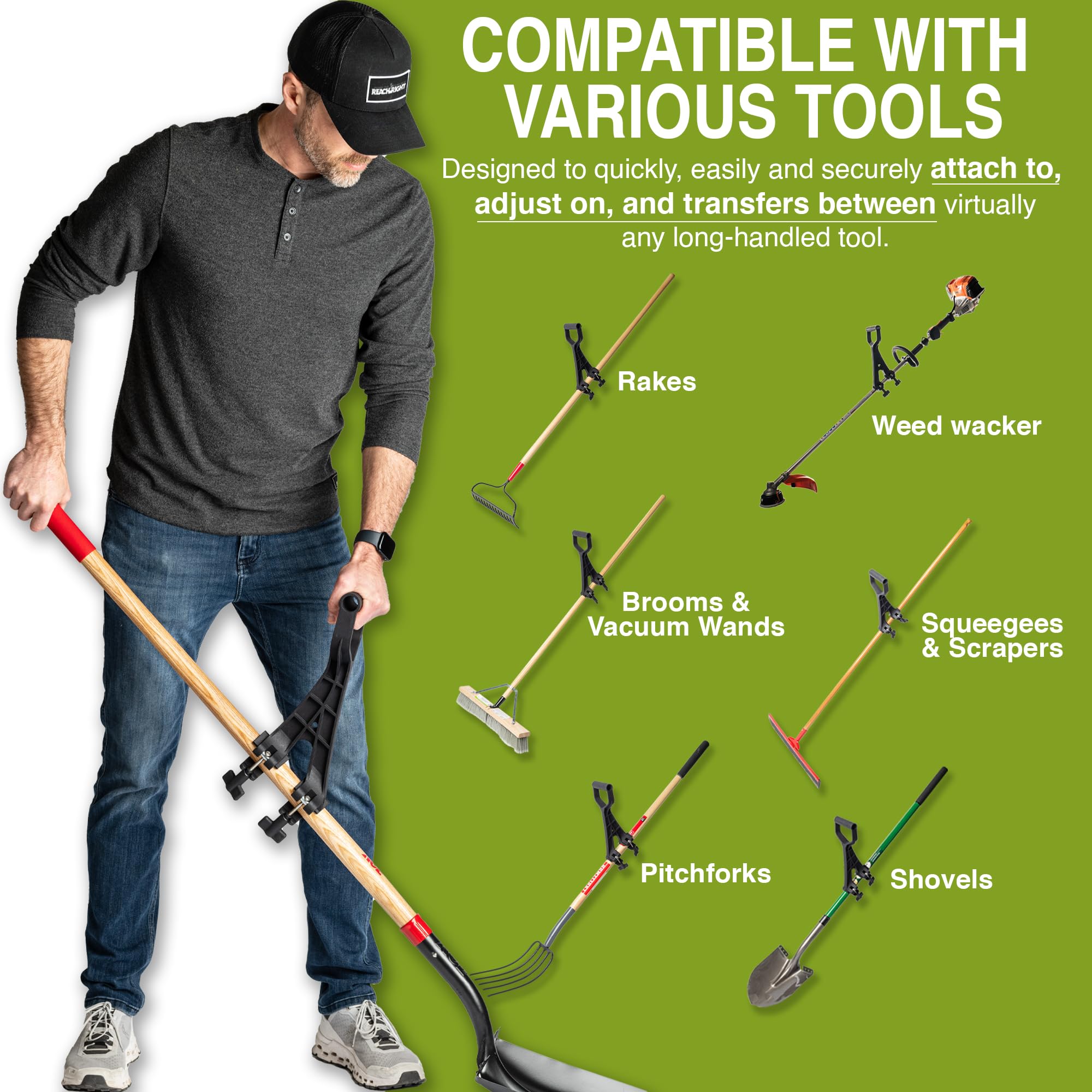 Reach Right made in USA ensures durable construction for year-round use