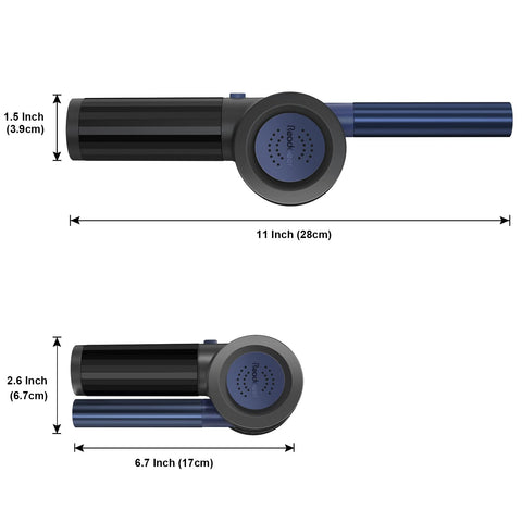 READAEER BBQ Fan Air Blower compact design for handheld use