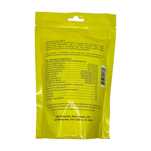 Real Growers Recharge compost tea powder dissolves in water to activate root biology