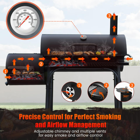 Realcook Charcoal Grills portable wheels and handles enable easy transport to backyard gatherings.