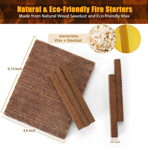 Realcook fire starter cubes suited for camping, hiking, grilling, and backyard fires.