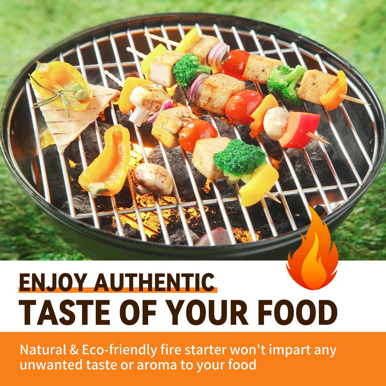 Realcook fire starter ignites quickly in a fireplace for instant warmth.